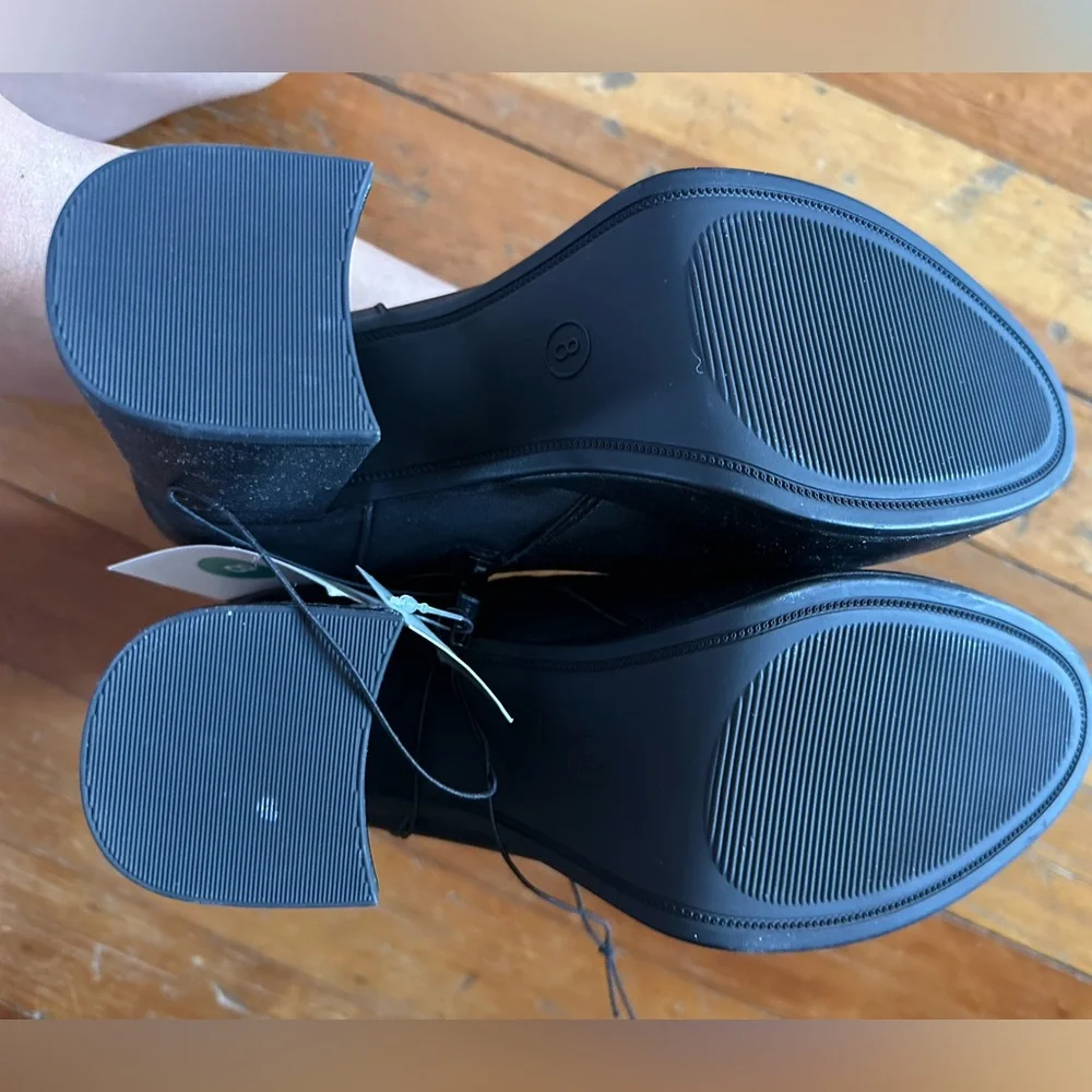 NWT Black Women's Platform memory foam Ankle Boots - Picture 6 of 6